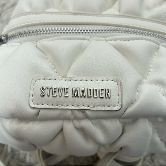 Steve Madden Quilted Mini Backpack - White - Picture 10 of 15